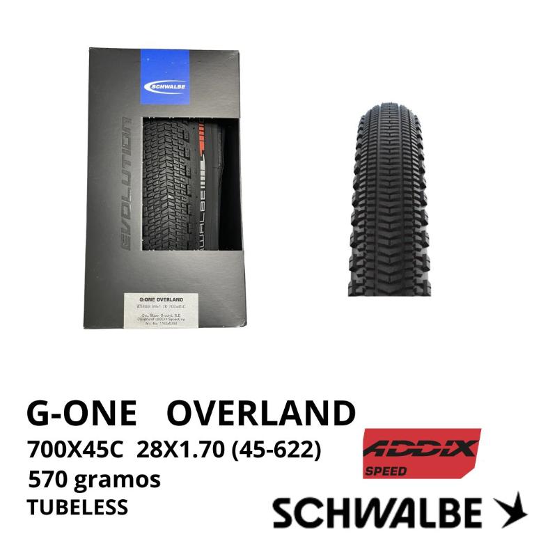 Llanta 700x45c SCHWALBE G-ONE  OVERLAND